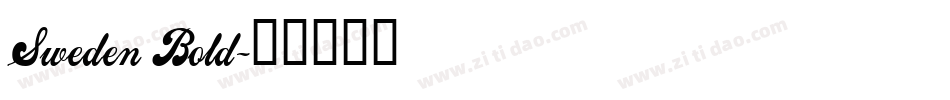 Sweden Bold字体转换